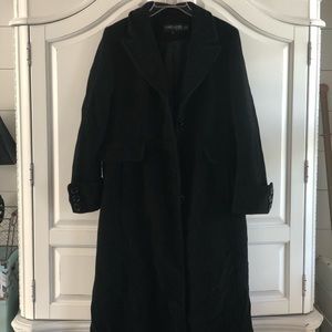 Women’s Black Winter Coat Wool